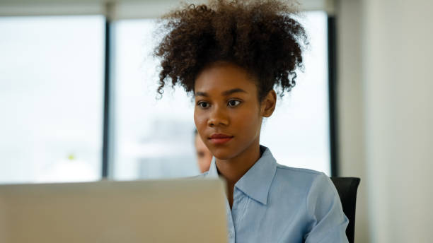 istock Marketing team using laptop working in company 1603761971