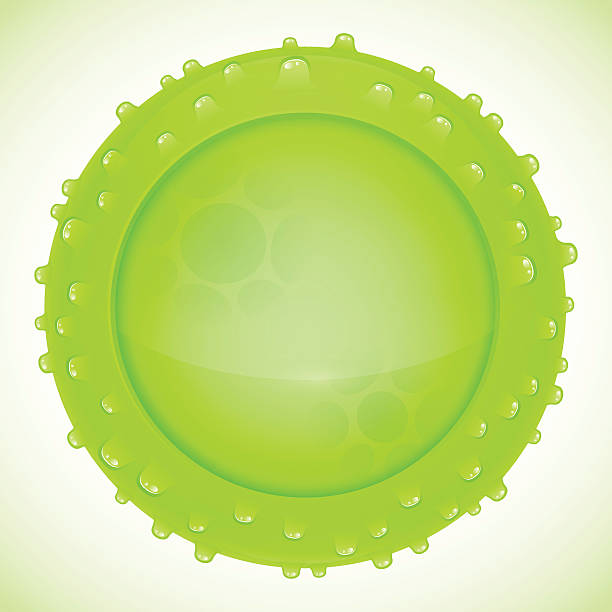 ilustrações de stock, clip art, desenhos animados e ícones de verde gérmen - epidemic abstract bacterium rudeness