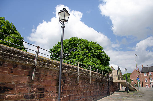 istock Chester City Walls with Victorian Style Lighting 160380270