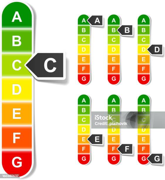 에너지 소비효율 등급 등급매기기에 대한 스톡 벡터 아트 및 기타 이미지 - 등급매기기, 에너지 효율, 0명