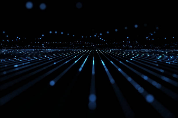 istock Big data concept, computer image of blue and blue ocean ripple 1603809654