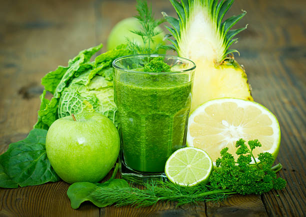 istock Multiple green fruits that were used in the smoothie 160382495