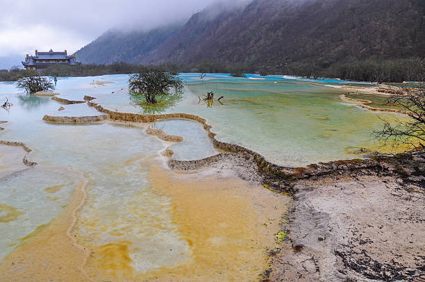 istock Huanglong, Yellow Dragon Valley, China 160383022