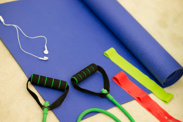 istock Arrangement of Exercise Equipment 1603830387