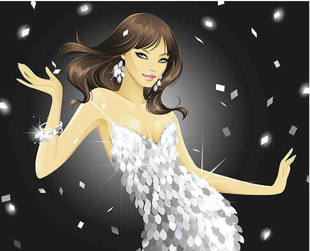 Dazzling Disco (Platinum) vector art illustration