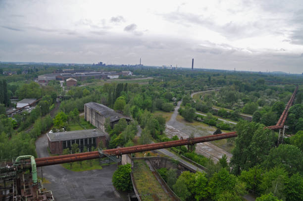 istock View on former industry in Duisburg, Germany. 1603834154