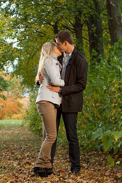 istock Romantic couple kissing 160383629