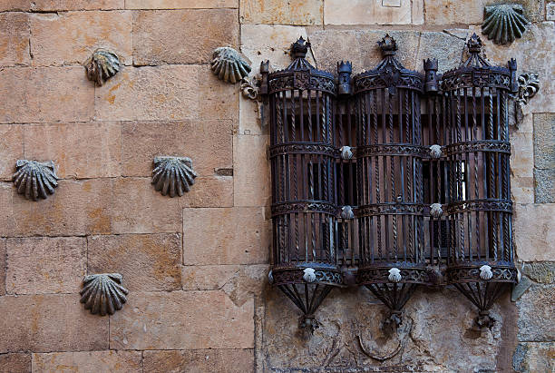 istock Barred window. House of Shells. Salamanca. 160383884