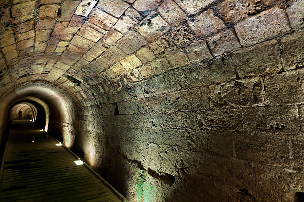 istock Templar Tunnel in Acco 160384161