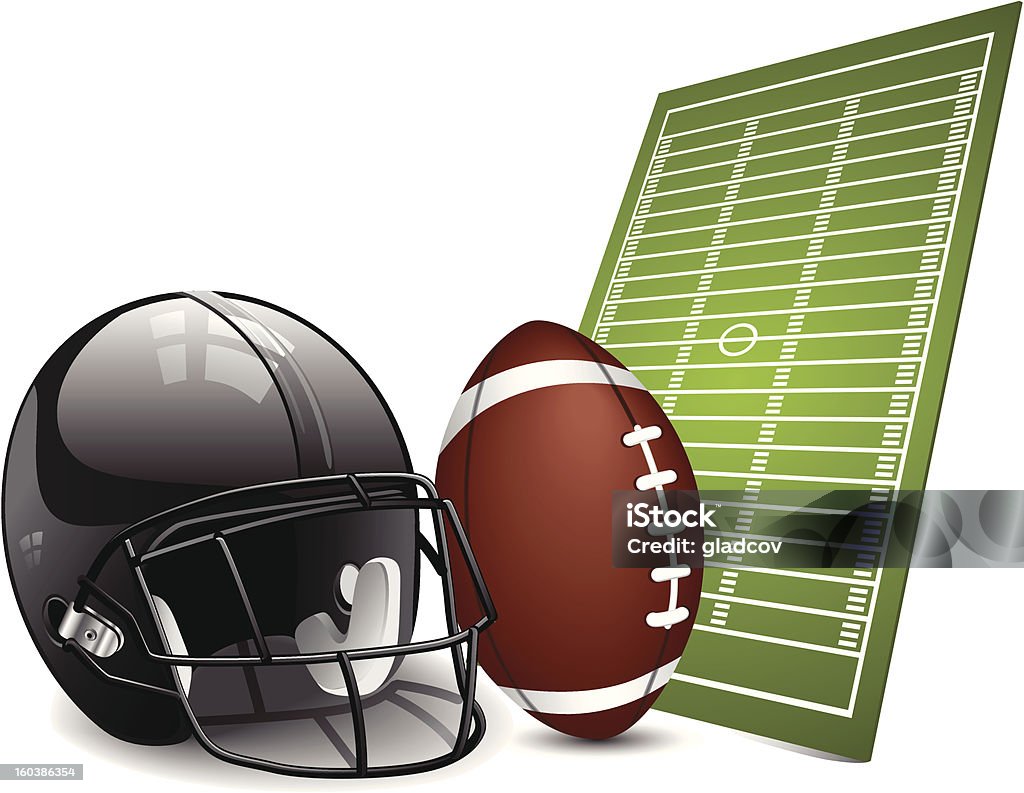 American football American football design elements. Vector Football Helmet stock vector