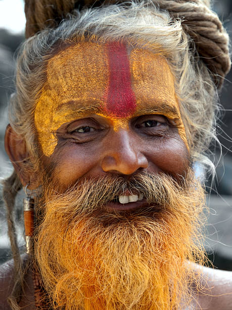 istock The cheerful sadhu. 160387024