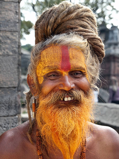 istock The cheerful sadhu. 160387052