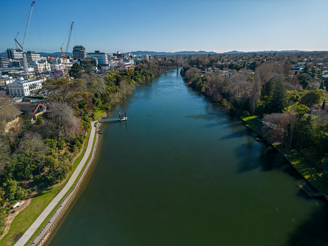 Waikato River in Hamilton, New Zealand