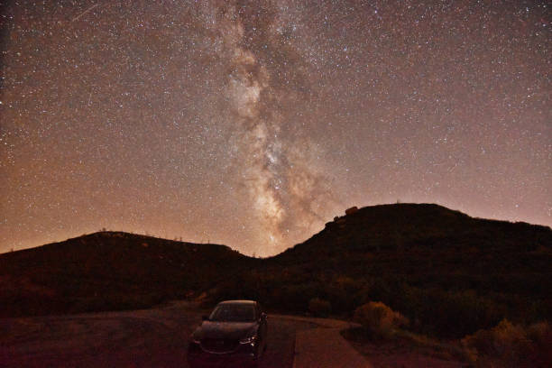 istock Milky way above mountain and an SUV 1603911113