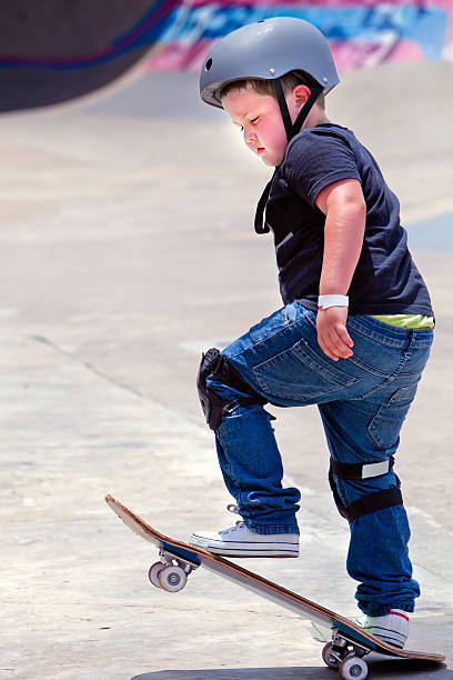 istock Little boy on the skateboard 160397495