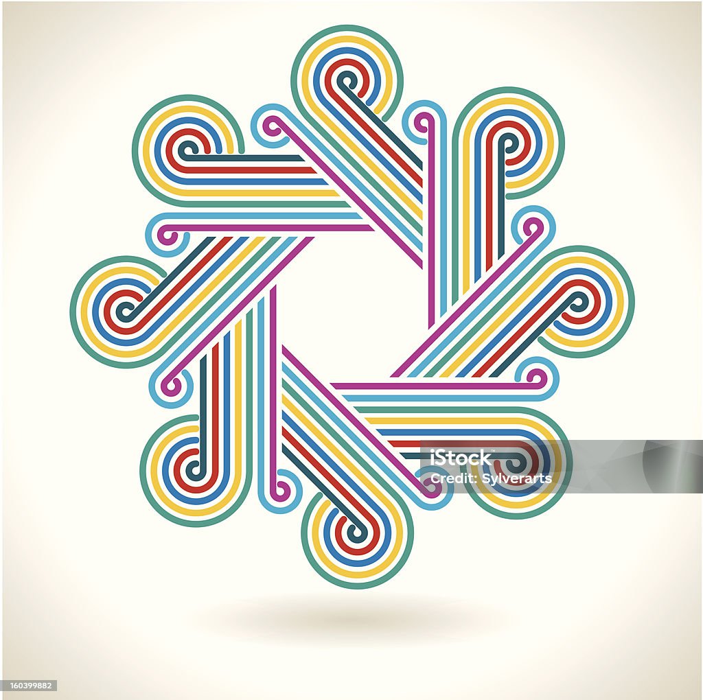 Disco symbole de style. - clipart vectoriel de Abstrait libre de droits