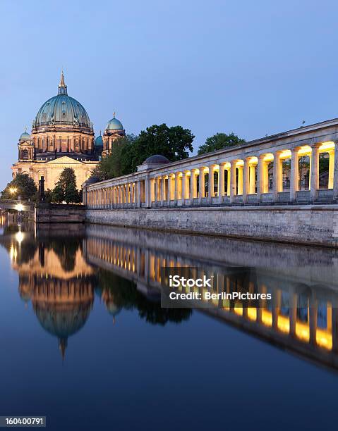 Berlin Cathedral Panorama Reflection Famous Landmark Stock Photo - Download Image Now