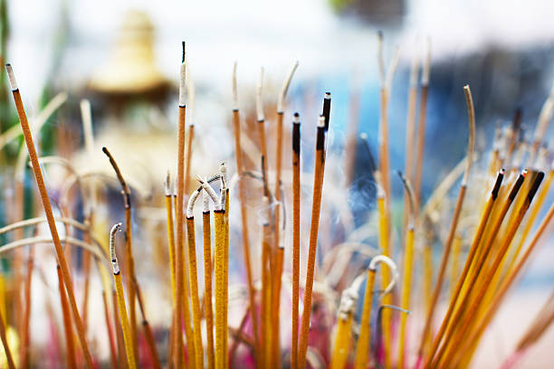 istock Joss sticks incense burning at the buddhist temple 160407109