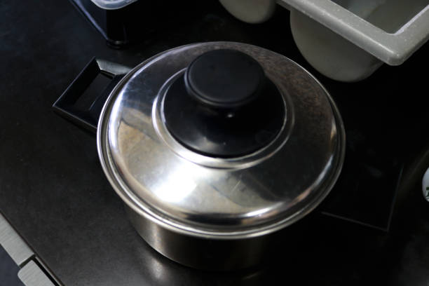 istock Photo Pots for cooking and boiling food 1604128748