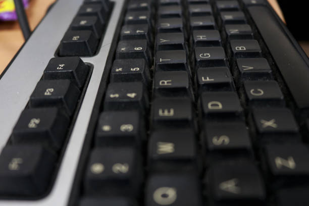 istock Photo of an old keyboard of a computer 1604128763