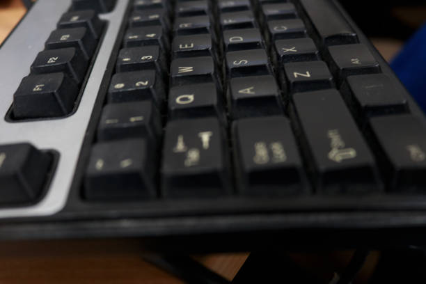 istock Photo of an old keyboard of a computer 1604129282