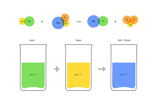 Neutralization Scale Reaction Neutralization Poster Stock Illustration - Download Image Now ...