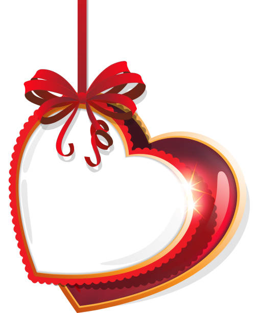 Valentine hearts Valentines Day symbol. Hearts and bow on a white background. EPS10. Contains transparent objects happy valentine day clip art stock illustrations