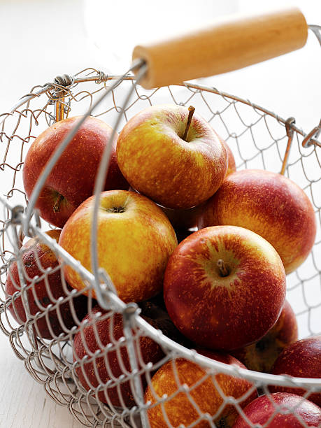 Applebasket stock photo