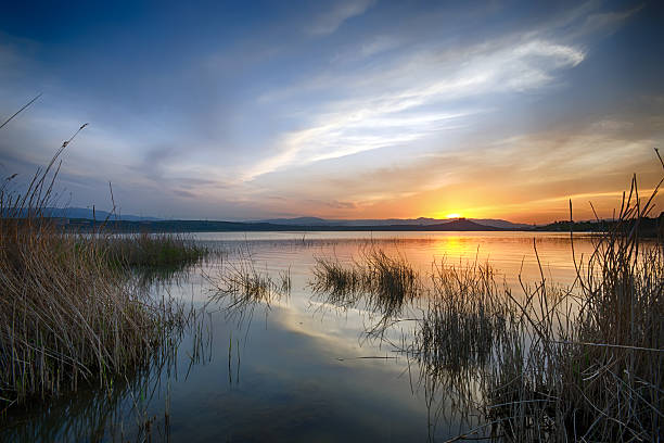 istock Beautiful sunset over the Tbilisi Sea 160421532