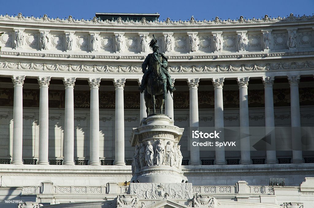 Escultura de Victor Emmanuele II em Altare della Patria - Foto de stock de Altare Della Patria royalty-free