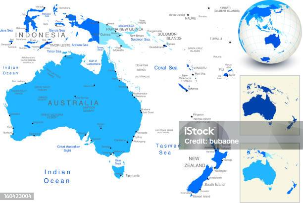 호주 지도 파란 원 및 국가 개요 0명에 대한 스톡 벡터 아트 및 기타 이미지 - 0명, 3차원 형태, 구