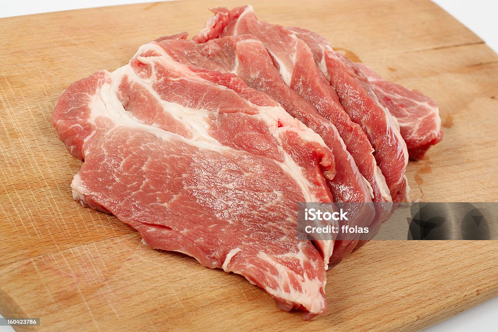 Carne de Porco pescoço Chops - Royalty-free Bife Foto de stock