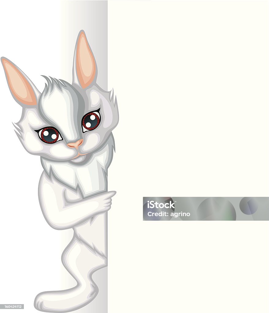 Carte de lapin - clipart vectoriel de Animaux de compagnie libre de droits