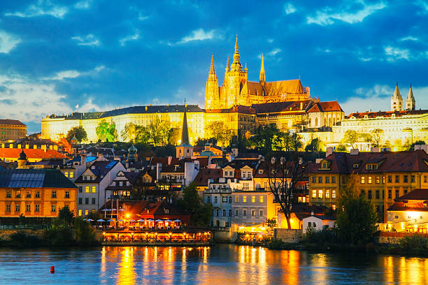 istock Overview of old Prague from Charles bridge 160426133