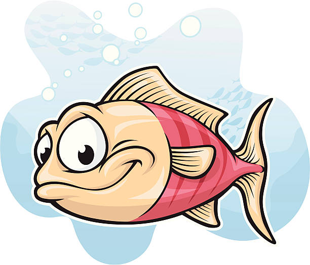 Fishy pesce - illustrazione arte vettoriale