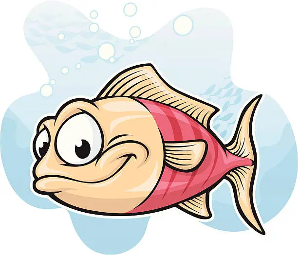 Vector illustration of Fishy Fish