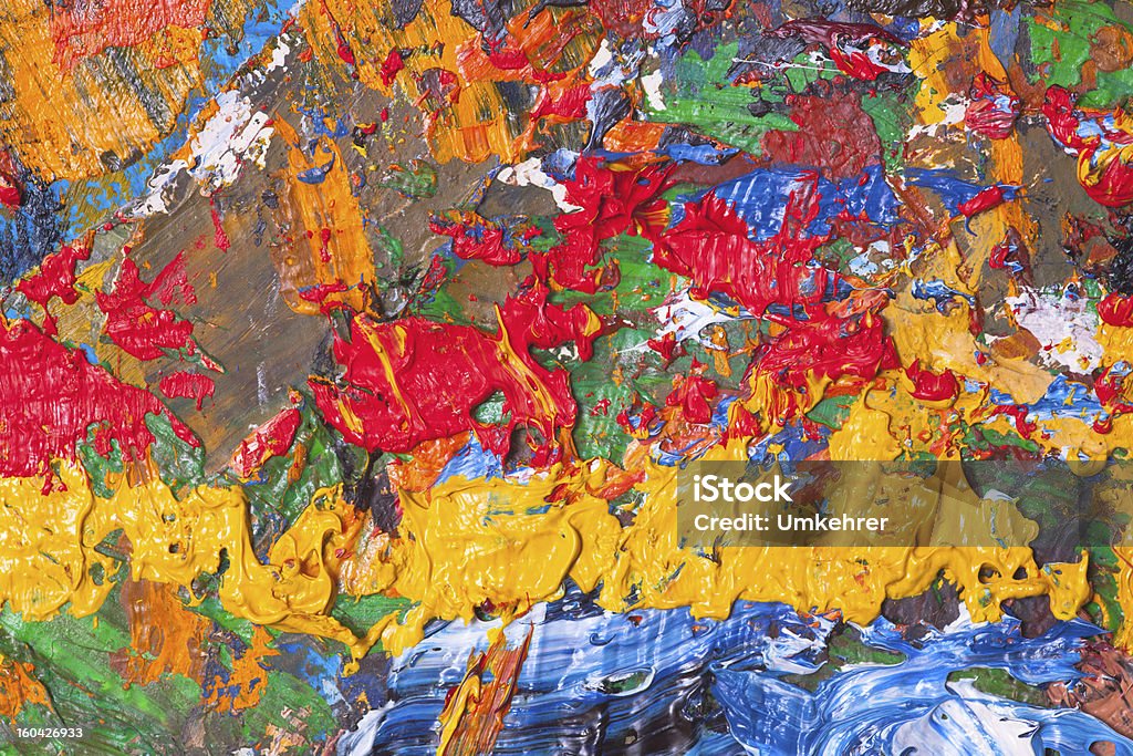 Colormix na placa de Madeira - Royalty-free Abstrato Foto de stock