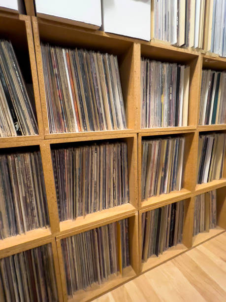 istock Close Up Of Record Albums 1604316599
