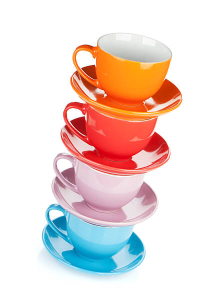 istock Set of colorful cups 160431706