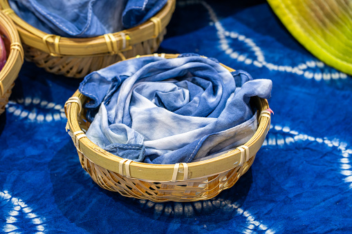 Blue batik, an indigo-dyed fabric
