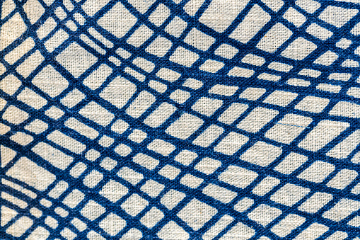 Blue batik, an indigo-dyed fabric