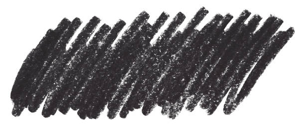 istock Black and gray pencil strokes isolated on a white background. 1604339158