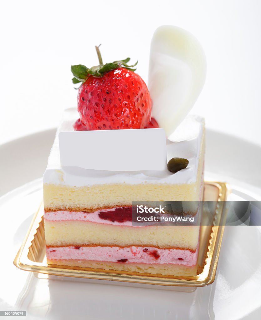 strawberry cake slice - Lizenzfrei Abnehmen Stock-Foto