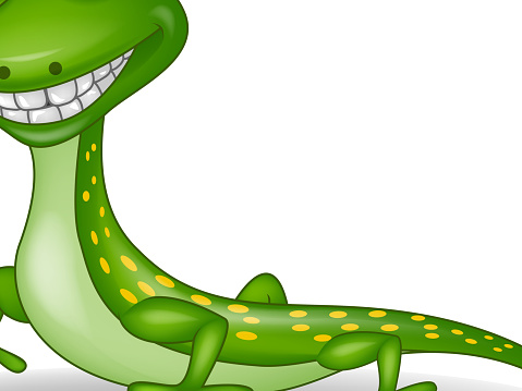 Green Lizard Cartoon Stock Illustration - Download Image Now - Iguana,  Animal, Animal Wildlife - iStock