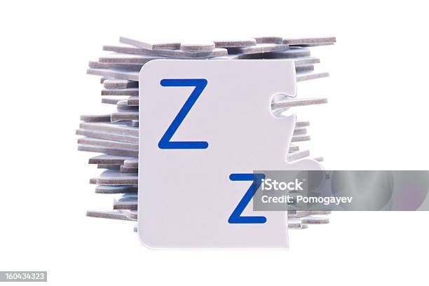 Puzzle Alfabeto Lettera Z - Fotografie stock e altre immagini di A forma di blocco - A forma di blocco, Alfabeto, Bianco