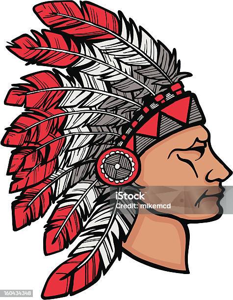 Native Chief Stock Illustration - Download Image Now - Chief - Leader, Indigenous Peoples of the Americas, Vector