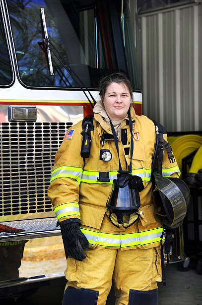 istock Attractive Fire Woman 160434380