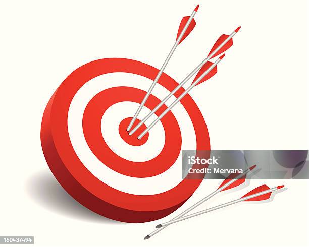 Target Stock Vektor Art und mehr Bilder von ClipArt - ClipArt, Dartpfeil, Darts