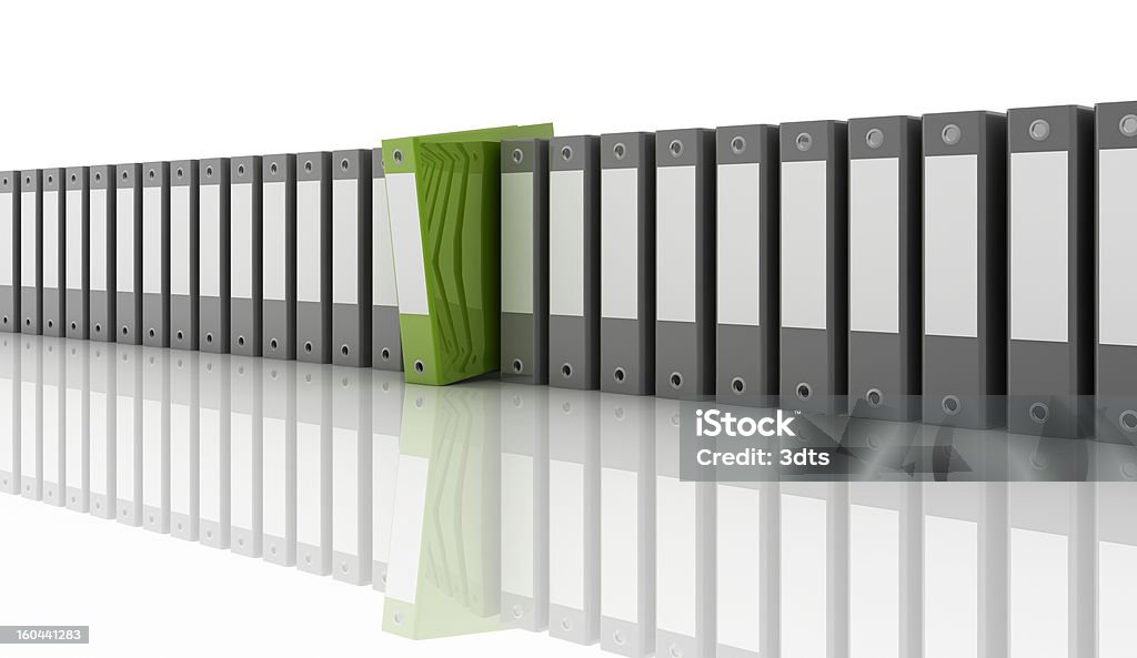 Green business ganha! (Isolado no branco - Foto de stock de Decisão royalty-free