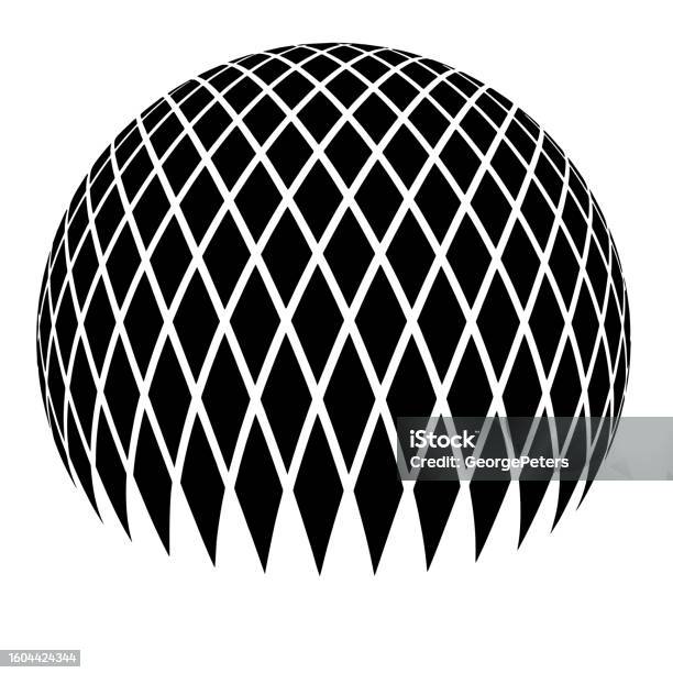 Pattern Ball 3d 3d Ball With Half Tone Pattern Stock Illustration - Download Image Now ...